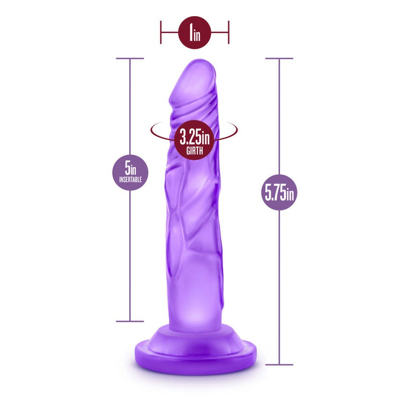 Blush Naturally Yours 5 Inch Realistic Slim Mini Soft Flexible Dildo Suction Cup gallery