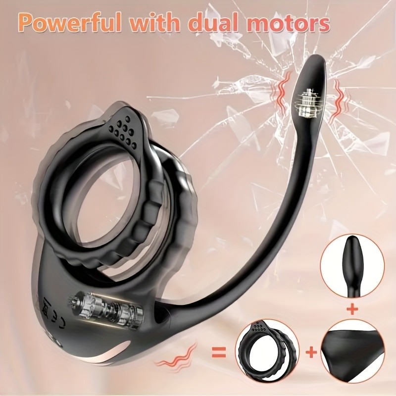 Bullet Vibrator Cock Ring Anal Butt Plug Male Prostate Massager Taint Stimulator gallery