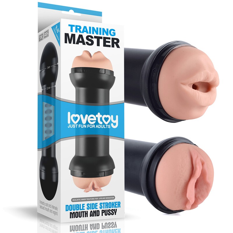 Male Masturbator Cup Realistic Pocket Pussy for Men Vagina & Mouth Stroker MC13