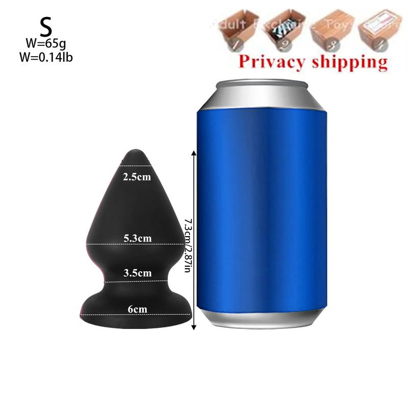4-11cm Huge Anal Plug Silicone Dildo with Suction Cup Butt Plug Dilator Sex Toys