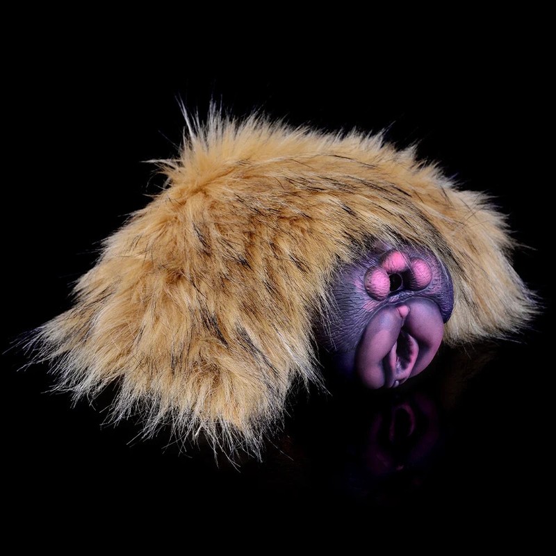 Masturbator with Detachable Fur-Dual Channel Silicone Pussy for Penis Training​ gallery