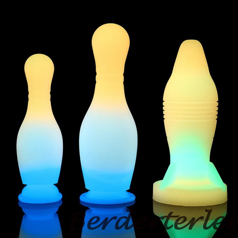 Luminous Dildo with Suction Cup Dick Anal Stimulator Silicone Dildo Anal Sex Toy gallery