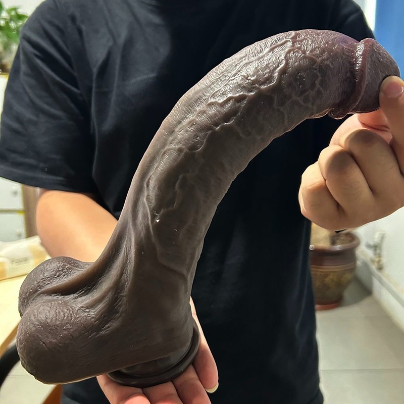 Big Dildo Silicone Huge Penis Lifelike Long Thick Dong Anal Sex Toy for Women US gallery