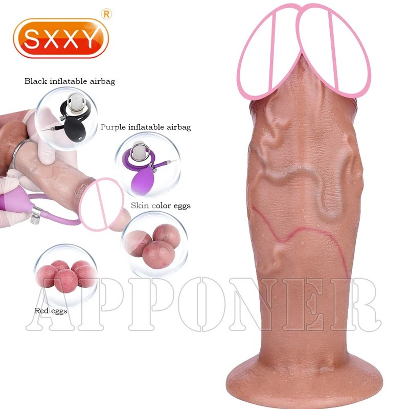 Ovipositor Lay-Eggs Realistic Dildo Silicone Adult Sex Toys With Vaginal Balls gallery