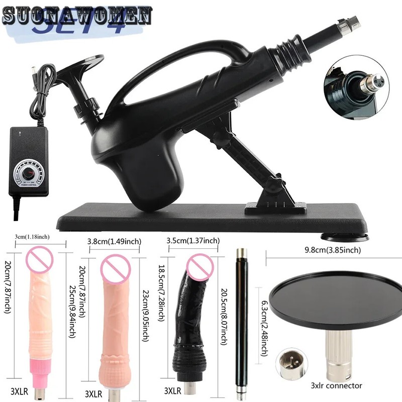 4-6cm Stroke Automatic Telescopic Sex Machine Sex Toy 3XLR Masturbation Machine gallery