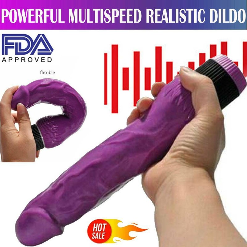 Multispeed-Vibrator-Rabbit-Dildo-G-spot-Massager-Waterproof-Women-Adult-Sex Toy gallery