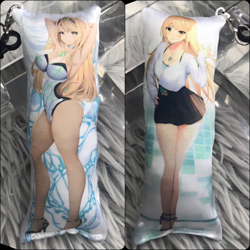 Handmade Mythra Xenoblade Chronicles Dakimakura Body Pillow Plush Keychain