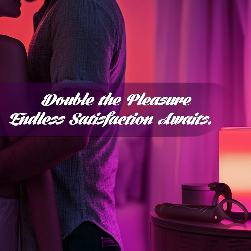 Vibrating Anal Butt Plug Cock Ring Rabbit Clitoral Stimulator Adult Sex Toys gallery