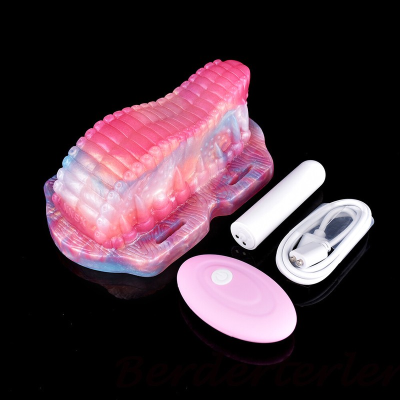 Textured Tongue Shape Grinder With Wireless Control Vibrator Clit Masturbation gallery