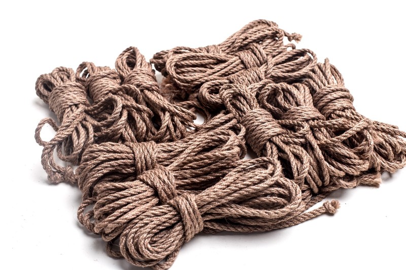 Set Shibari Jute Rope 12*26 ft BDSM Bondage beige Restraint Adult sex toys