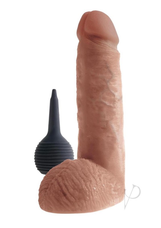 Kc 8 Squirting Cock W/balls Tan gallery
