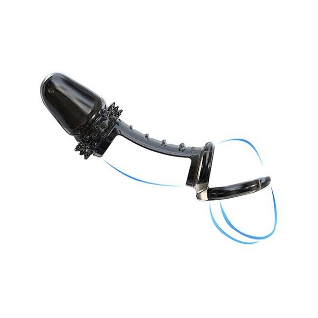 Male Foreskin Glans Cock Ring Penis Extension Sleeve Enhancer Delay Sex Toys