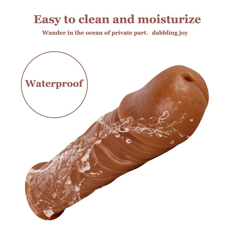 Reusable Cock Extender Penis Sleeve Enlarger Condoms Soft Gay Couple Sex Toy gallery