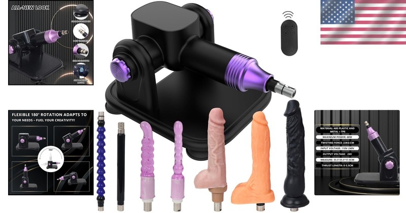 60W Sex Machine with Remote Control 21 Modes and Discreet Packaging for Privacy gallery