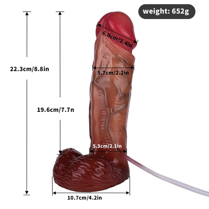 8.8inch Realistic Ejaculating Dildo Suction Cup Squirting Penis Cock For Women gallery