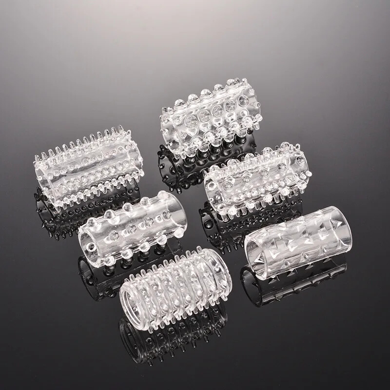 6 Pcs Rings Ball Enlarge Sleeve Lock Semen Men Delay Ejaculation Adult Games gallery