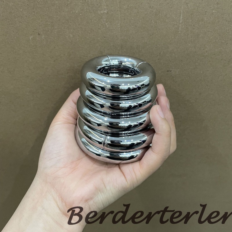 Stainless Steel Weight Cock Penis Rings Stay Harder Delayed Stronger Erection