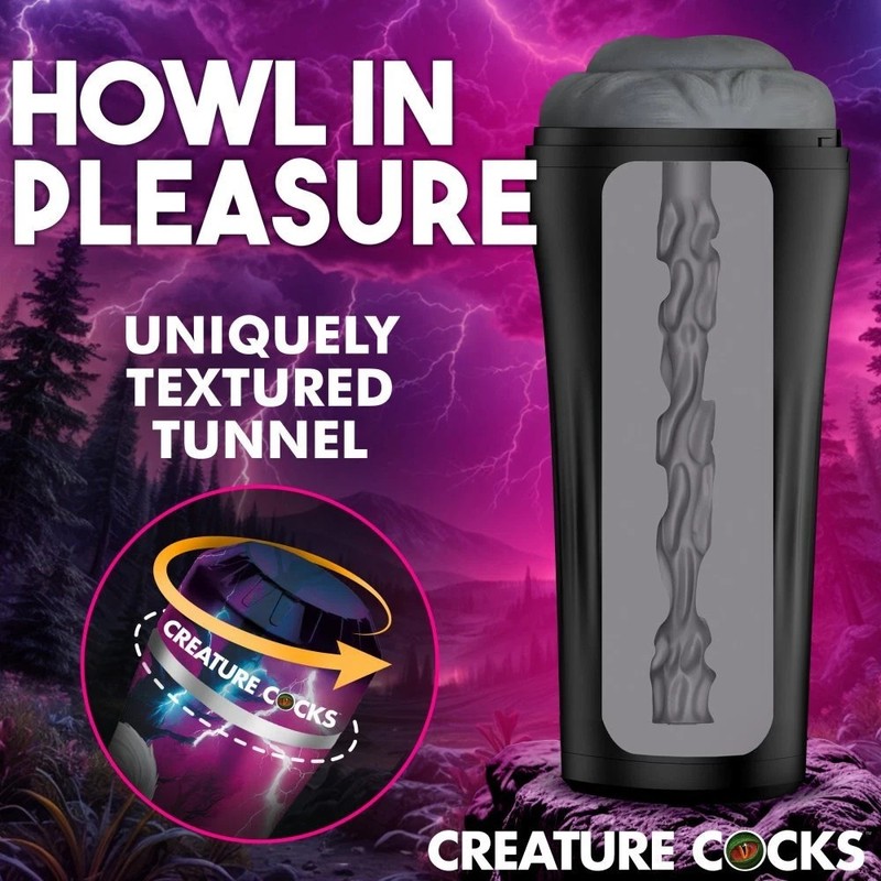Creature Cocks Wolf Ass Stroker – Fantasy Textured Stroker with Protective Case gallery