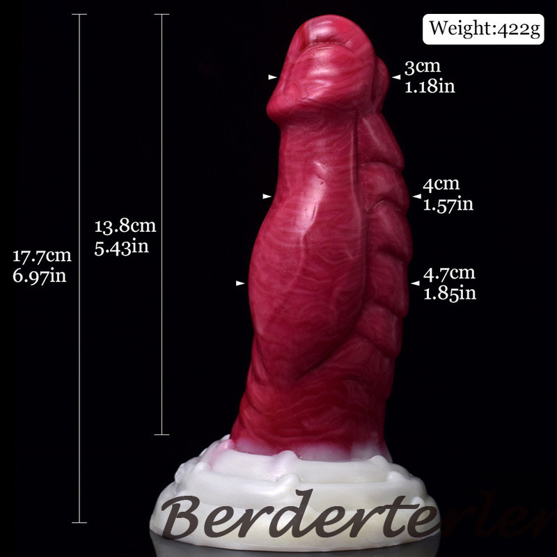 Huge Knot Silicone Dildo Suction Cup Swirly Patterns Flexible Anal Plug Sex Toys gallery