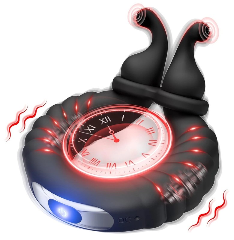 Vibrating Cock Rings Adjustable Penis Ring Silicone Rechargeable For Men Sex Toy