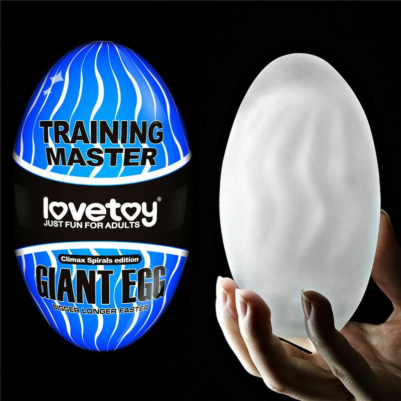 Lovetoy Gigante Huevo Aguante Nódulos Molienda Clímax Espiral Masturbator Oral gallery