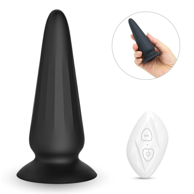 Wireless Remote Control Vibrating Anal Butt Plug Vibrator Anal Trainer Sex Toys