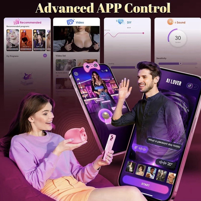 Advanced APP Control Rose Toy Vibrator | Clitoral Suction & Vibration for Women gallery