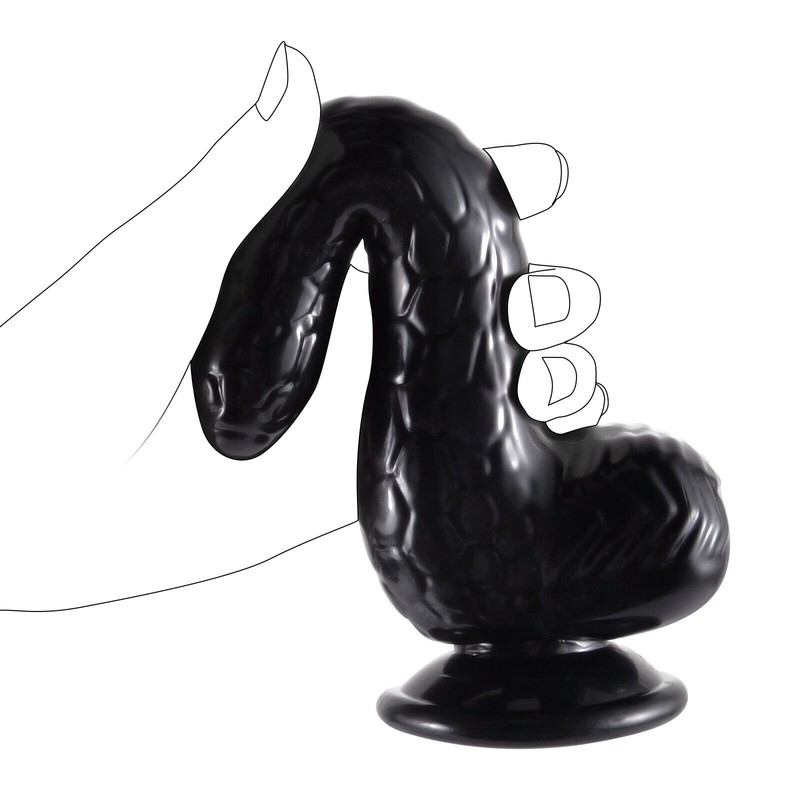Dildo For Men Butt Anal Plug Unique 8.46" TPE Penis Suction Cup Women Sex Toys gallery