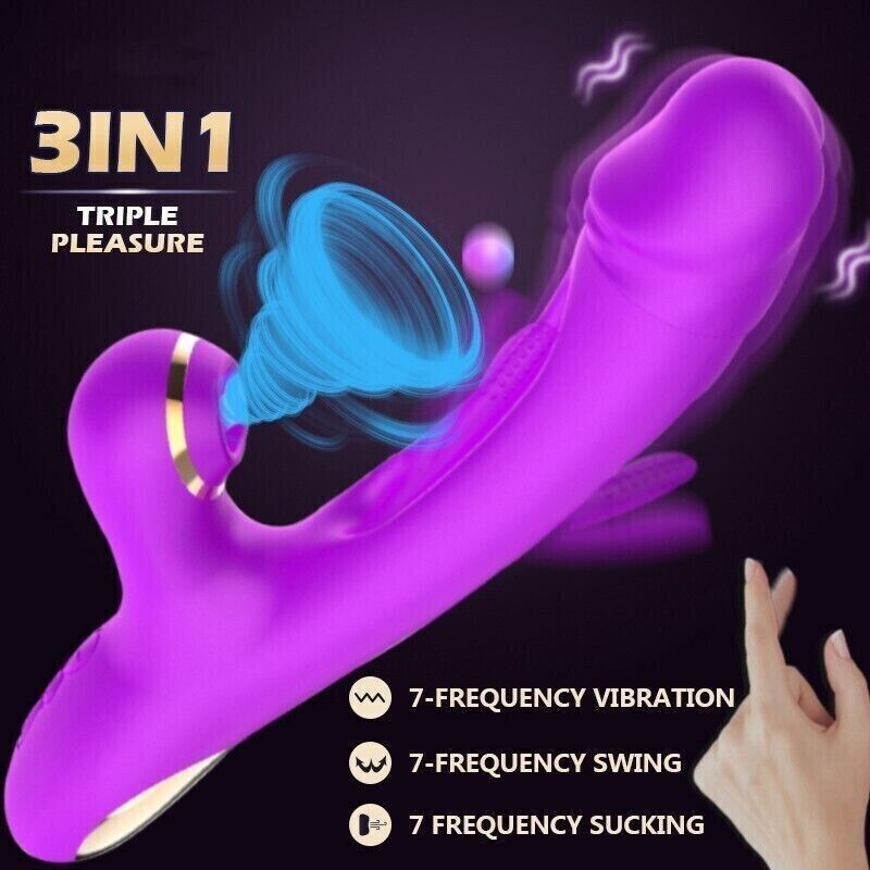 Patting Rabbit Vibrator Tapping G-spot Dildo Massager Flapping Sex Toy For Women