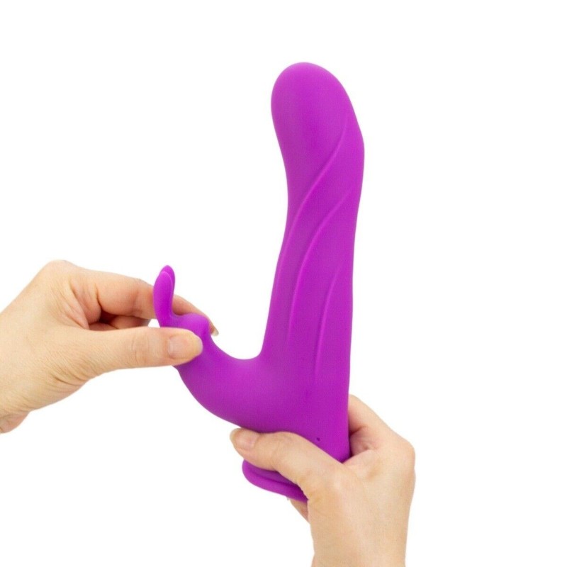 Vibrating Spinning Rotating G-spot Clit Rabbit Vibrator Dildo Suction Cup gallery