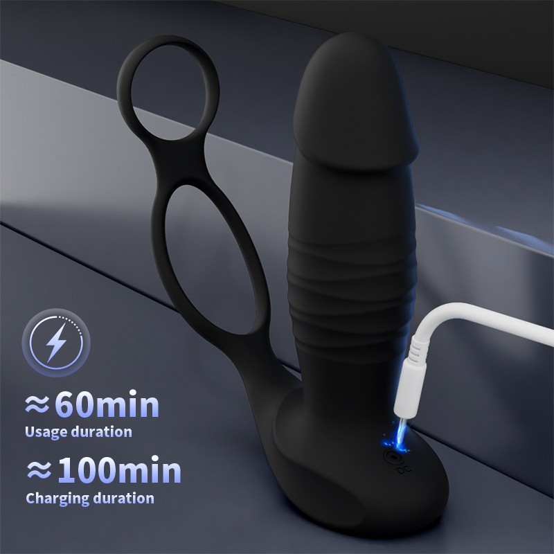 Male Prostate Massager Vibrator Thrusting Anal Butt Plug Dildo Sex Toys for Men gallery