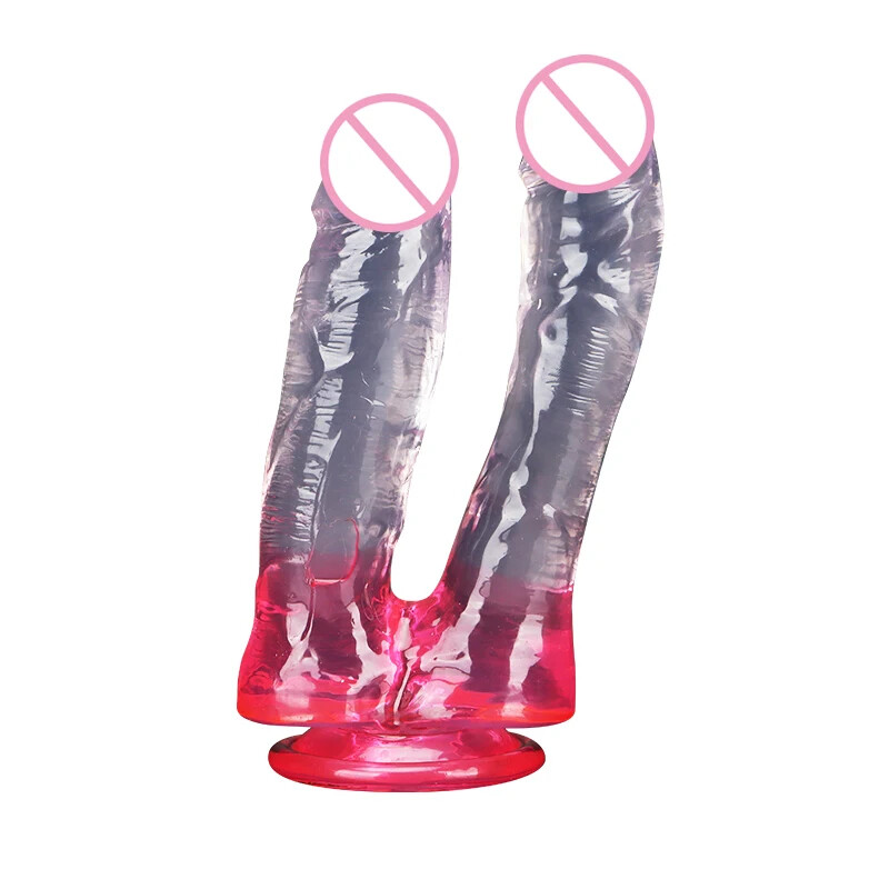 6 Colors Translucent Jelly Big Dildo Realistic Fake Dick Penis Butt Plug Sex Toy