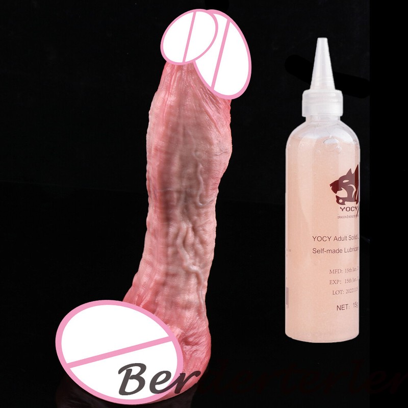 7.4 Inch With Dual Density Silicone Double Layer Dildo Realistic Penis Sex Toys gallery