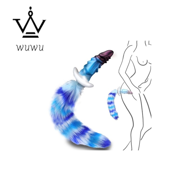 5.51&Prime; Tail Plug Silicone Large Butt Plug, Leyuto 11.8&Prime; Fantasy Long Anal