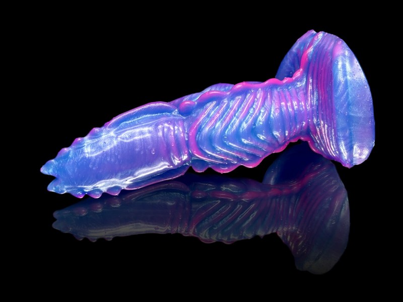 Fantasy Dragon Dreamong – platinum silicone monster sex toy – handmade USA