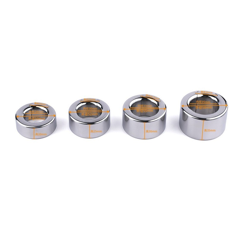 Male Scrotum Penis Ring Stretcher Testis Cock Ring Stainless Steel Sex Toy gallery