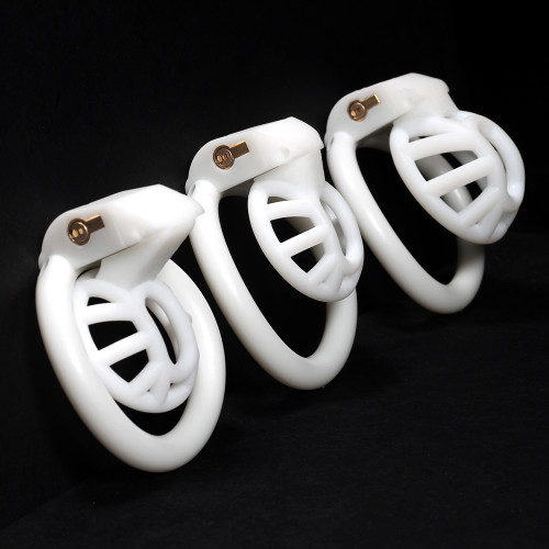 3 color 3Size Micro Stub Chastity Cage Pens Rings Locked Male chastity Device gallery
