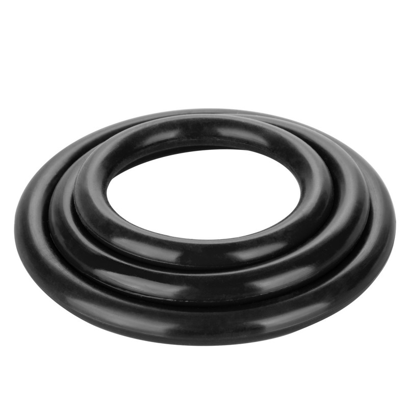 CAL EXOTICS Tri Rings Set Of 3 Prolong Endurance Cock Rings Erection Rings BLACK gallery