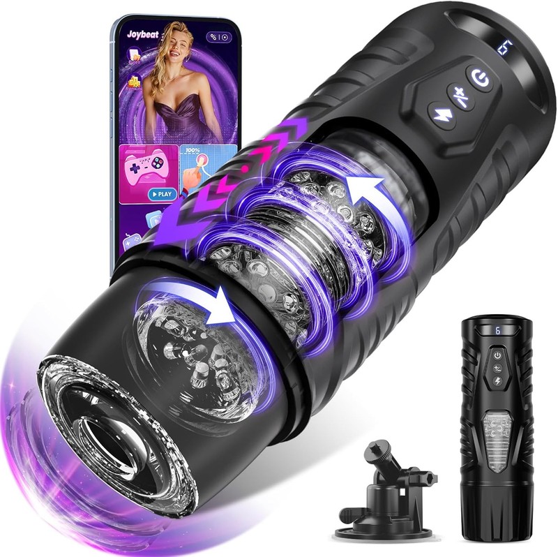 EINSEO AI Sync Male Masturbator Sex Toy 7 Thrust & 7 Rotating Modes