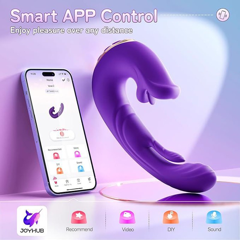 2026 G Spot Flapping Vibrator Clit Stimulator Licking Tongue Sex Toy Women & APP gallery