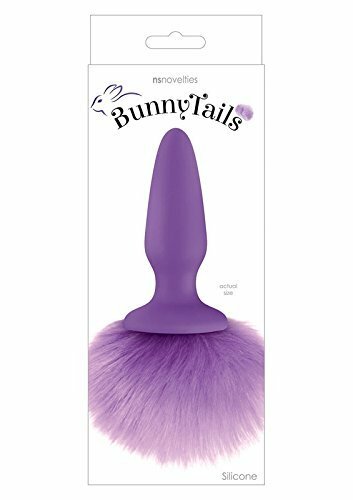Bunny Tails Silicone Anal Plug Purple 6.7 Inch gallery