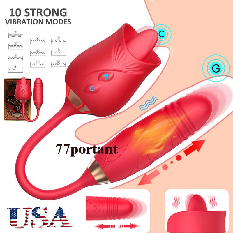 The Rose Sex Toy Oral Sucking Thrusting Vibrator Store Sex Toys for Women Couple