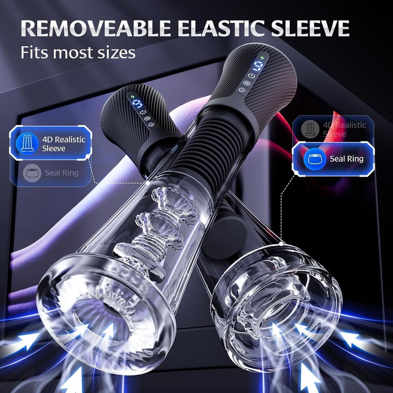 Intelligent Vibrating Penis Pump – See It Grow with 2 Sleeves & 6 Rings Included gallery