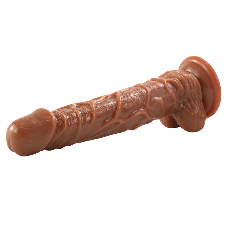 Veined Dildo Dong Suction Cup Waterproof Strap On Harness Realistic Cock Sex Toy gallery