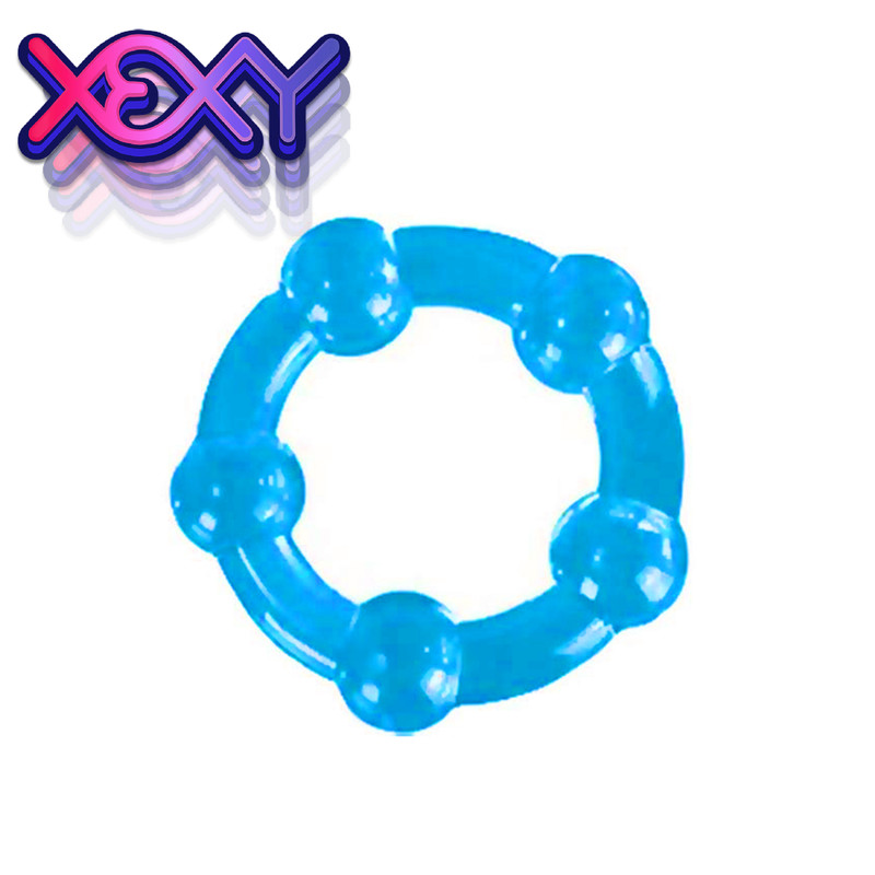 3x Blue Beaded Cock Rings Penis Dick Ring Enlarger ED Xexy Adult Sex Toys