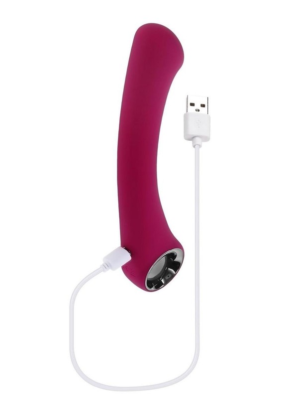 Pleasure Curve Rechargeable Silicone G-Spot Vibrator - Red gallery