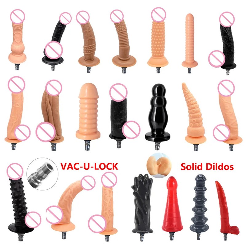 Sex Machine Attachments Big Monster Dildos for Vac-u-lock Love Machine Sex Toys