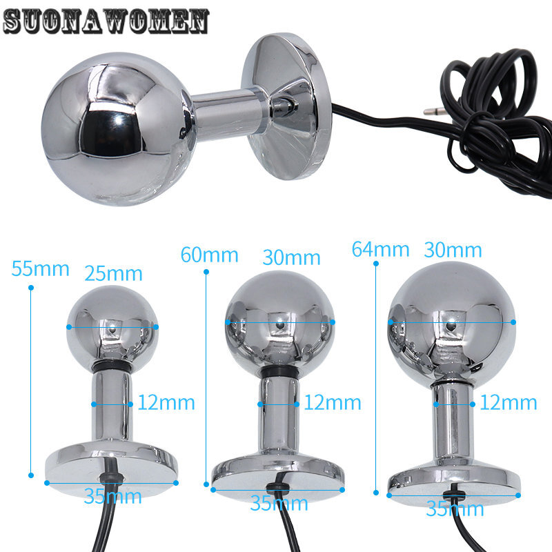 Stainless Steel Anal Plug Stimulator Butt Plug Electro Estim Butt Plug Sex Toys gallery