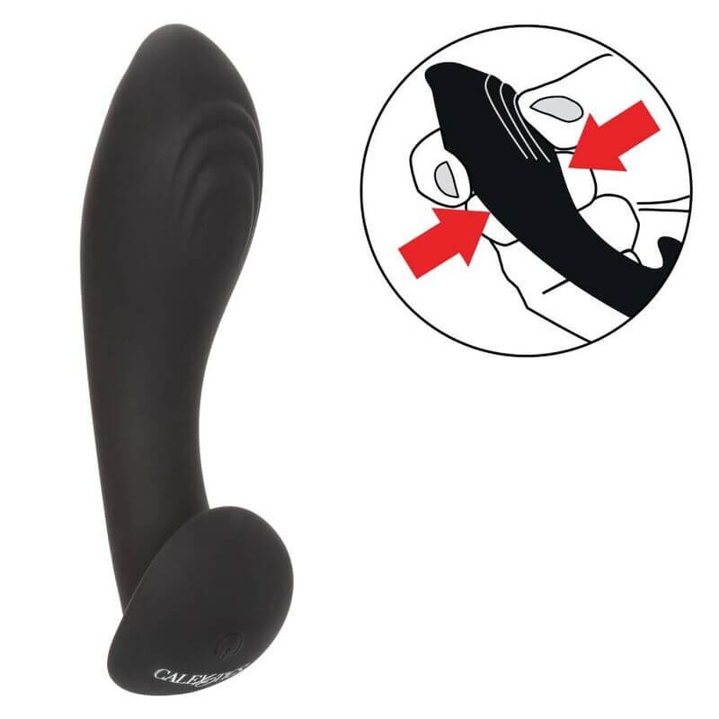 CalExotics Eclipse Flex Probe - Black Liquid Silicone Anal Vibrator gallery