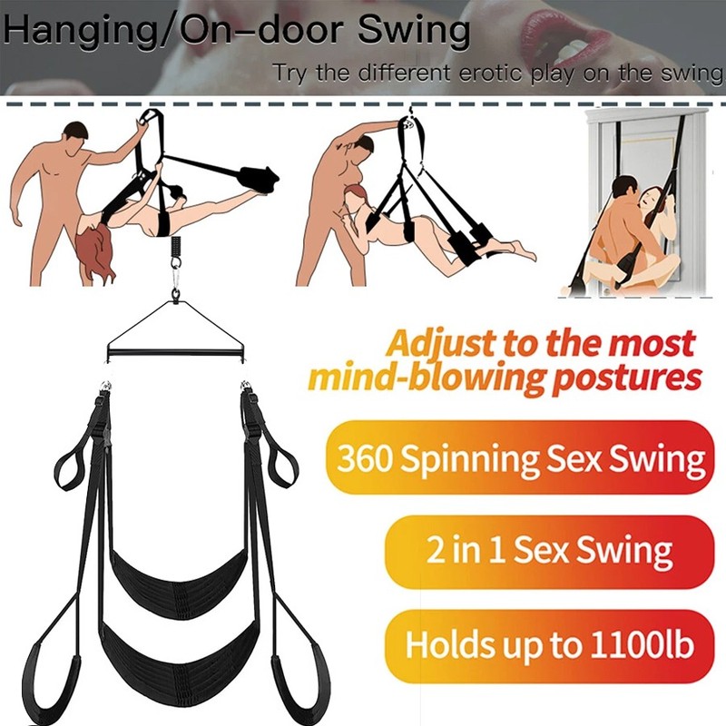 BDSM 360 Spinning Sex Swings Swivel Couples Position Aid Adult Sex Toys Sexswing gallery